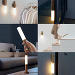 Luz LED nocturna recargable y magnética con sensor de movimiento