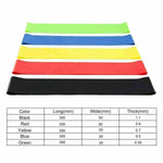 Set de 5 bandas de resistencia elásticas para ejercicio, foto 4