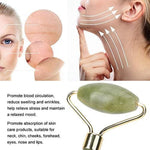 Set de rodillo de jade y gua sha, masajeador facial, foto 5