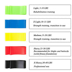 Set de 5 bandas de resistencia elásticas para ejercicio, foto 3
