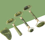 Set de rodillo de jade y gua sha, masajeador facial, foto 4