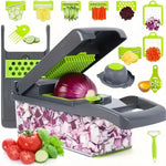 Cortador y rebanador de vegetales multiusos 16 en 1