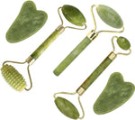 Set de rodillo de jade y gua sha, masajeador facial